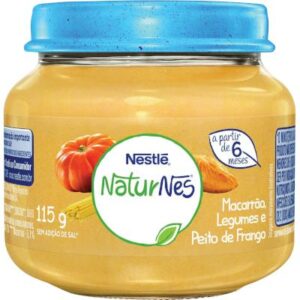 Papinha Peito de Frango, Legumes e Macarrão pote 115g - Nestlé/Naturnes